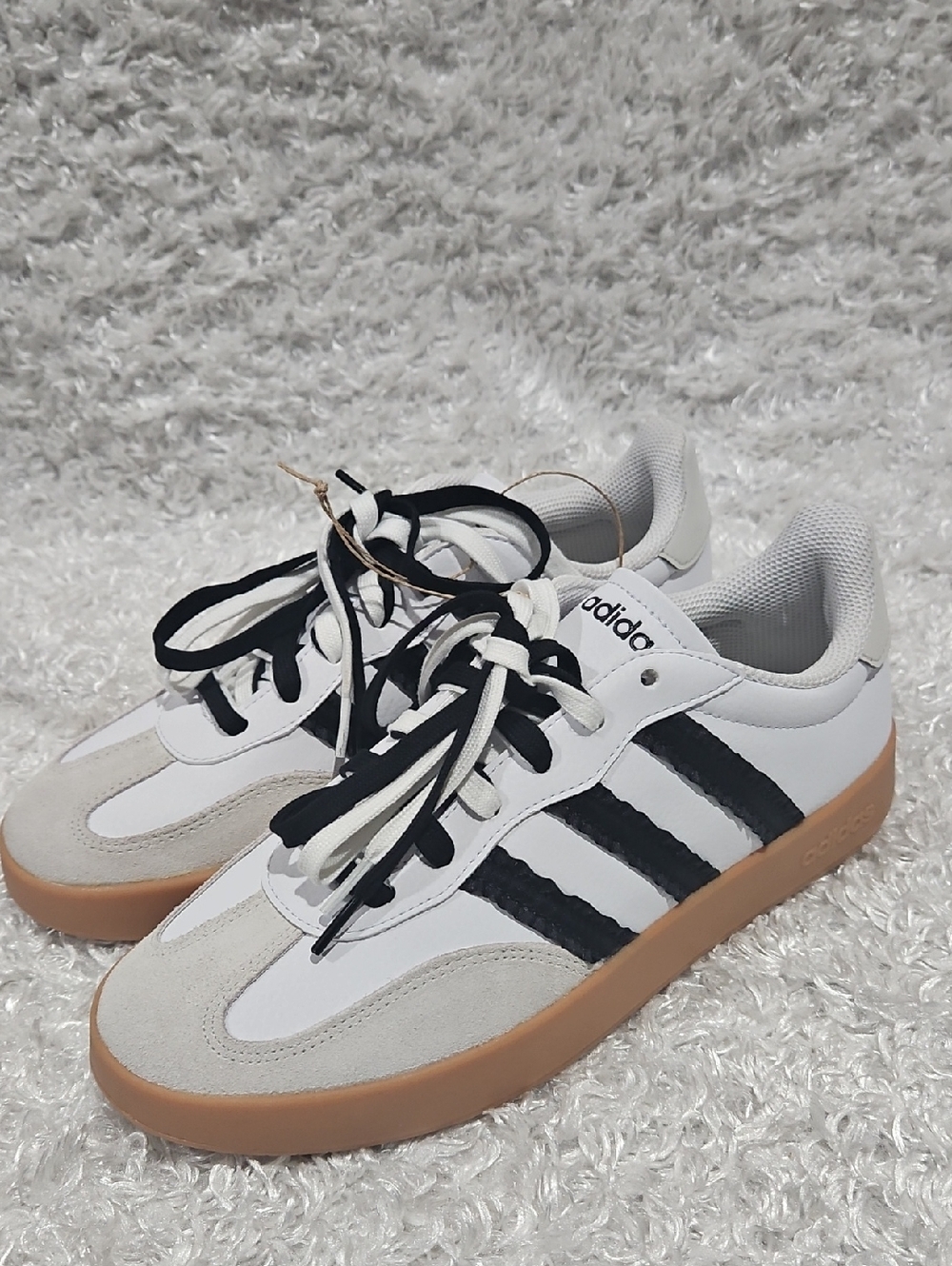 Adidas Barreda Leather Suede Sleek Sneakers - Picture 10 of 12